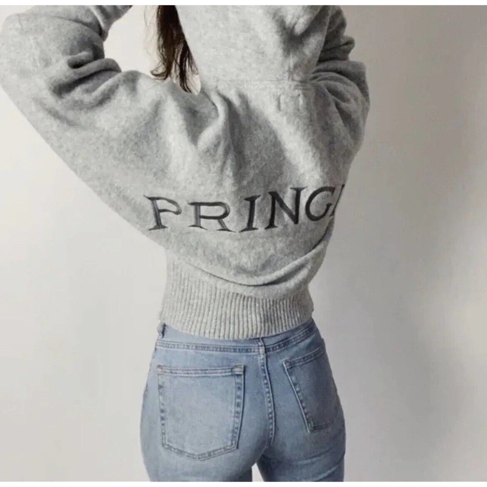Pringle Of Scotland H&M Hoodie Sweater Oversized Gray Bat Sleeves